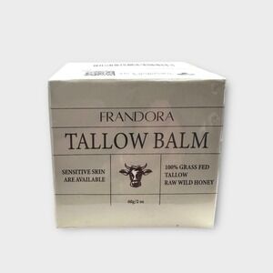 Frandora Beef Tallow and Honey Balm for Skin, All-Natural Moisturizer Face 2 Oz